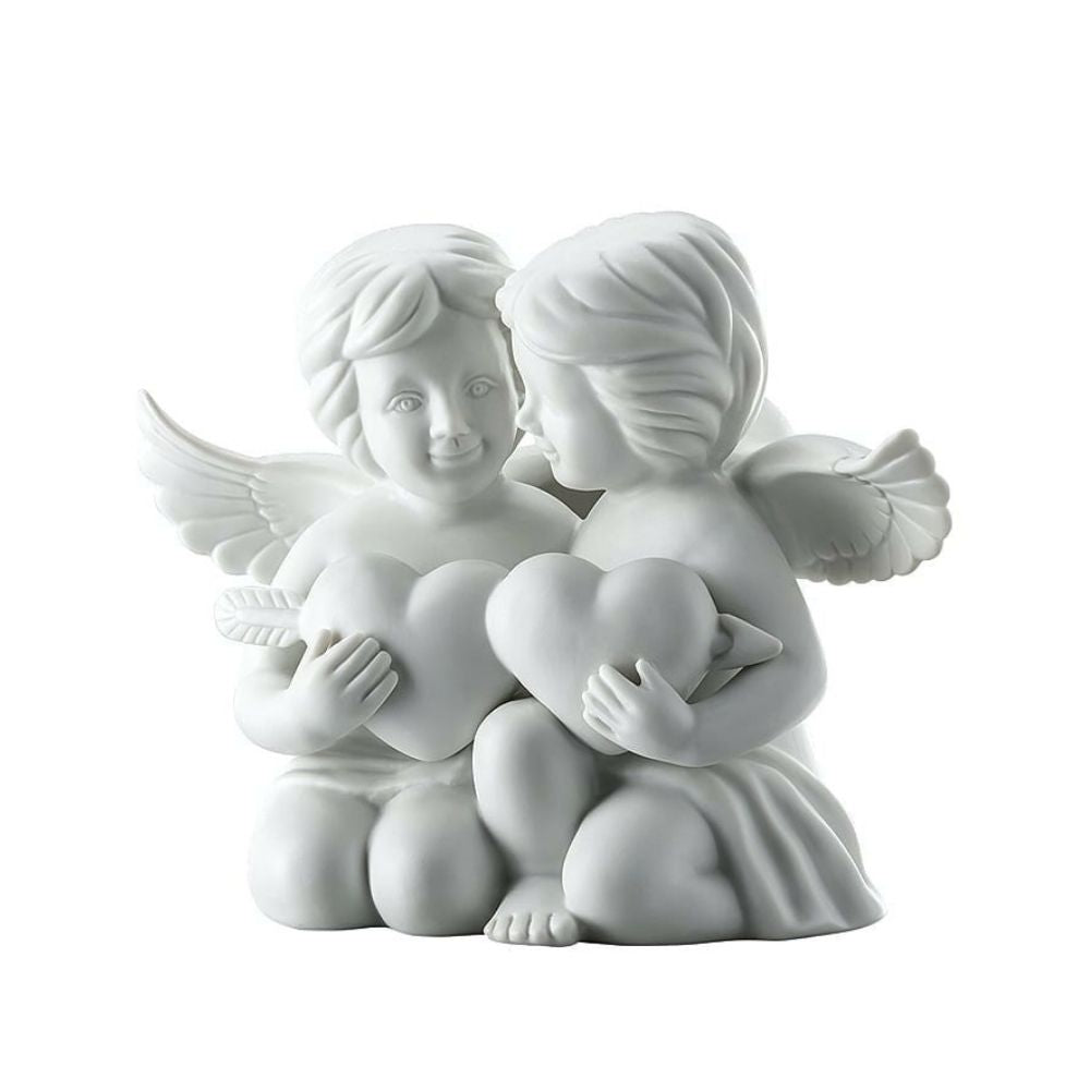 Figurina din portelan, pereche ingeri cu inima, 14.5 cm, Angels - ROSENTHAL