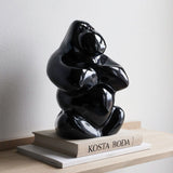 Sculptura din sticla, 30 cm, Black, Gabba Gabba Hey by Ludvig Lofgren - KOSTA BODA