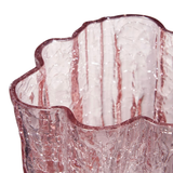 Vaza din sticla, Roz, 12 cm, Crackle by Asa Jungnelius - KOSTA BODA
