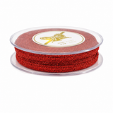 Snur decorativ, rosu, Lurex, 10m  - Simona's Christmas