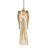 Decoratiune inger Areilla, auriu, 10 cm - SIMONA'S Christmas