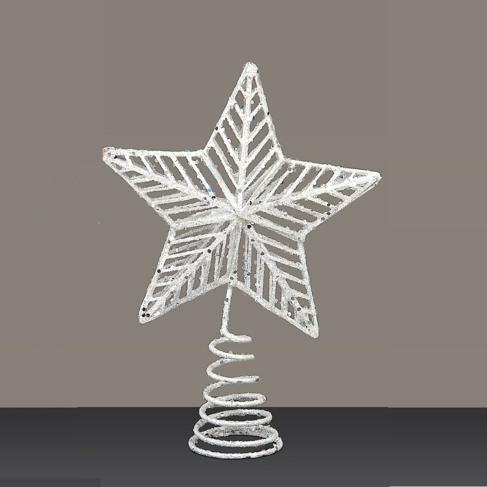 Varf de brad Astro, alb, 20 cm - SIMONA'S Christmas