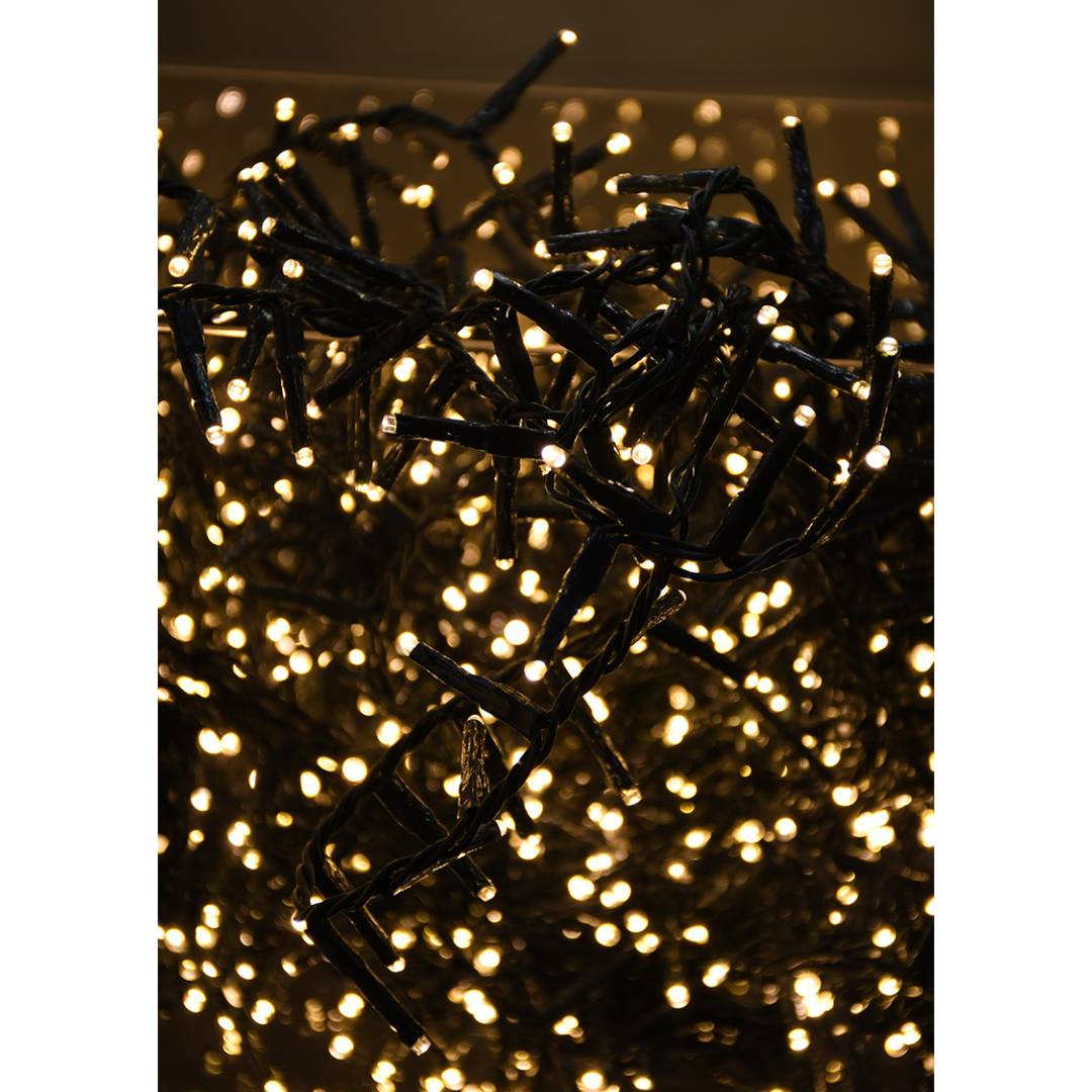 Instalatie cu 1200 leduri, alb cald, 24 m- SIMONA'S Christmas