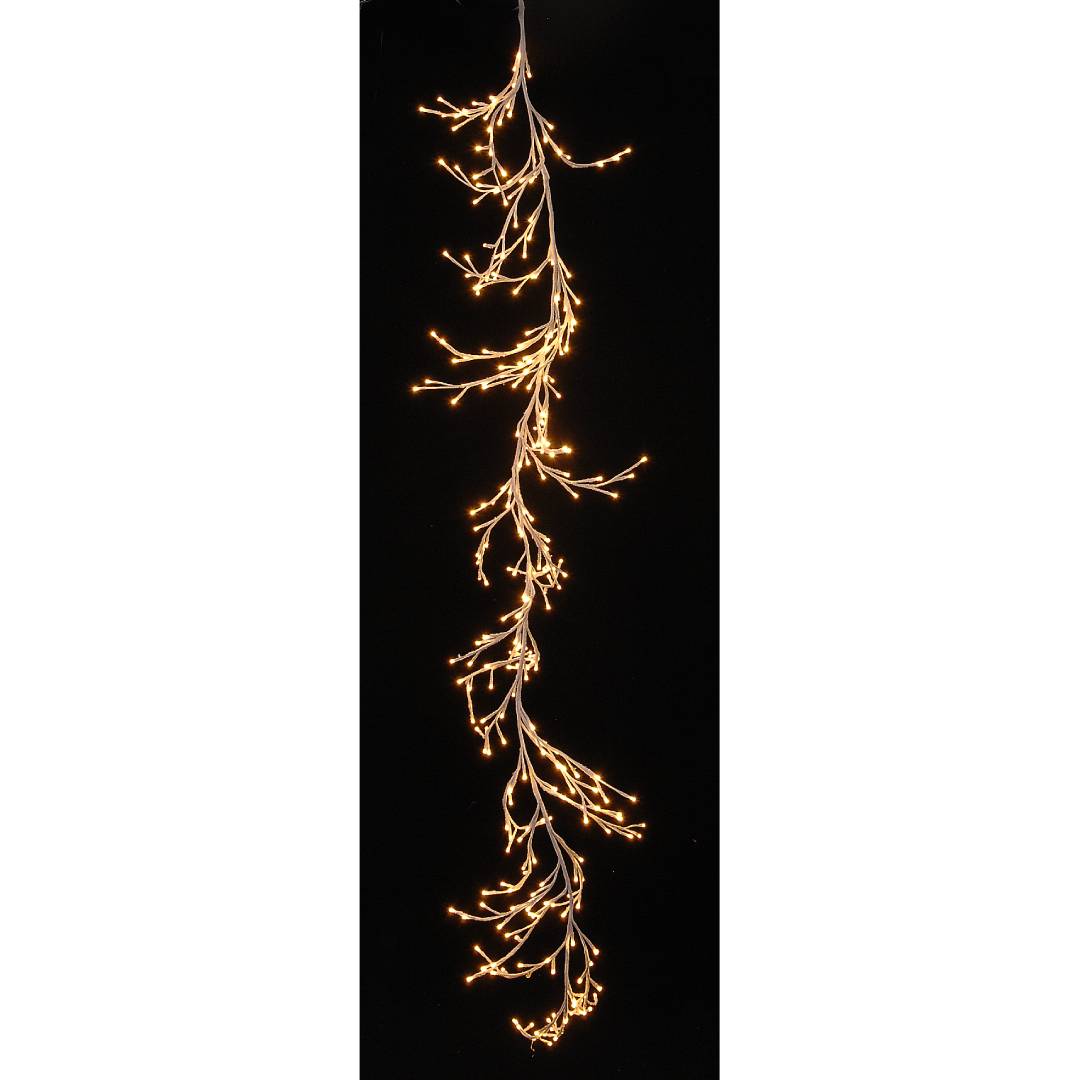 Instalatie cu 312 leduri, argintiu/alb - 250 cm, SIMONA'S Christmas