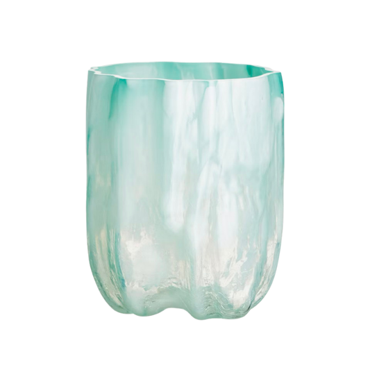 Vaza din sticla, Jade Green, 27 cm, Crackle by Asa Jungnelius - KOSTA BODA