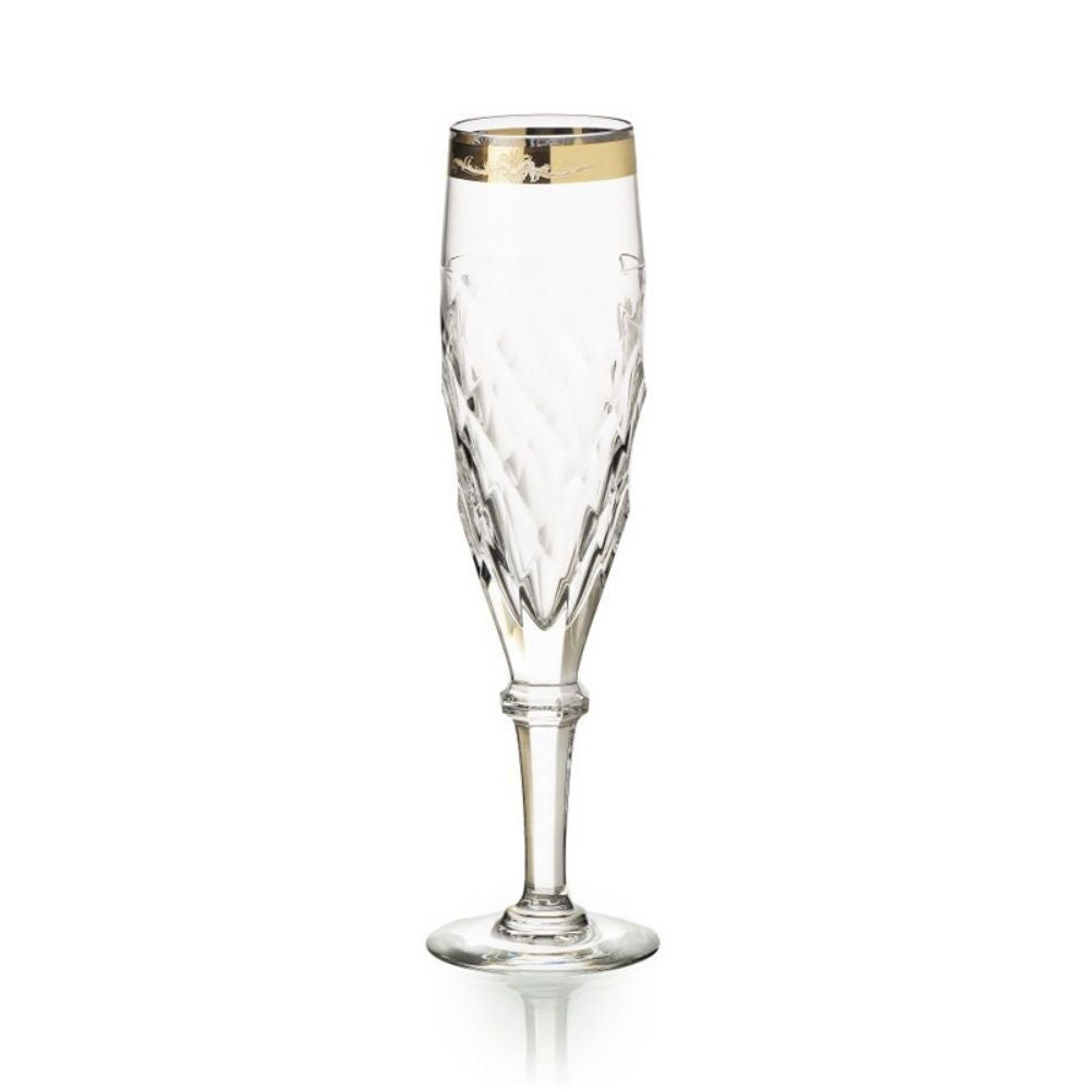 Pahar pentru sampanie, 160 ml, Palazzo Gold by Gerald Gulotta - VISTA ALEGRE