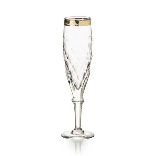 Pahar pentru sampanie, 160 ml, Palazzo Gold by Gerald Gulotta - VISTA ALEGRE