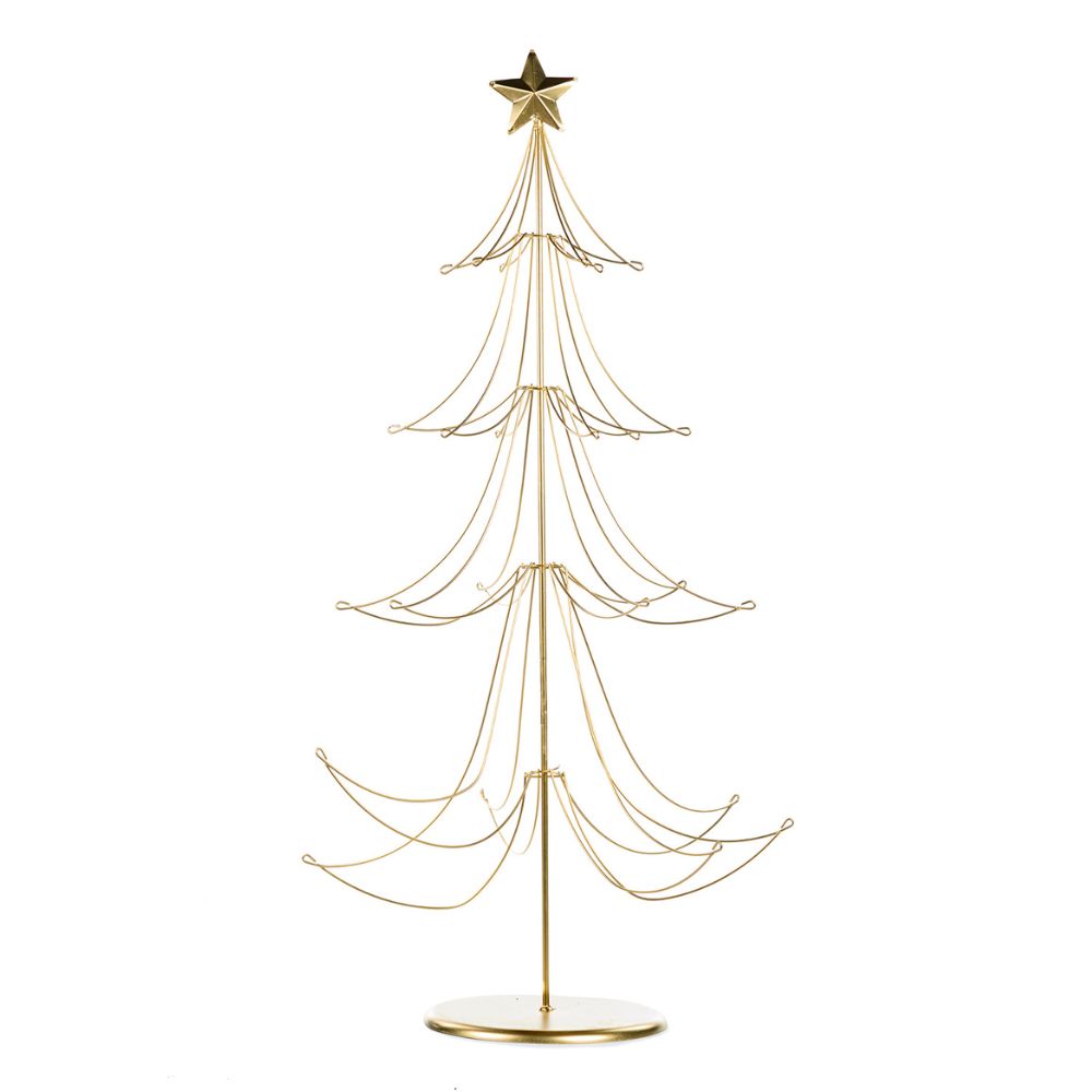 Brad decorativ Wire, auriu, 86 cm - SIMONA'S Christmas