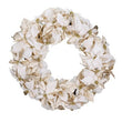 Coronita decorativa, alb, 76 cm, Poinsettia  - Simona's Christmas