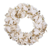 Coronita decorativa, alb, 76 cm, Poinsettia  - Simona's Christmas