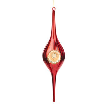 Glob din sticla, rosu, 30.5 cm, Reflect - Simona's Christmas