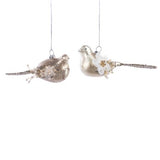 Ornament pentru brad din sticla, alb, 17 cm, Lazare  - Simona's Christmas