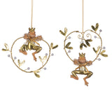 Ornament broasca Willow cu coronita, auriu, 11.5 cm - SIMONA'S Christmas