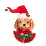 Ornament pentru brad, catel, rosu, 24 cm  - Simona's Christmas