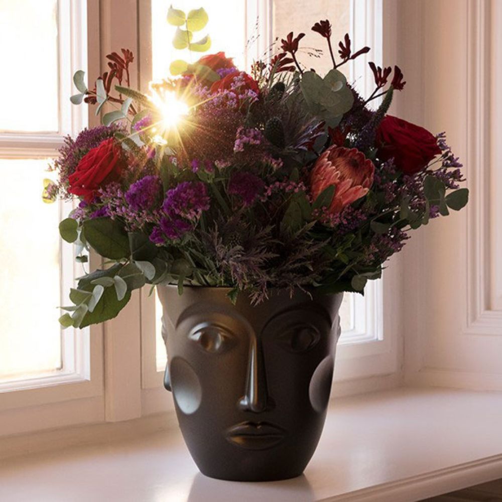 Frapiera din portelan, Faces Satin Black - SIEGER by FURSTENBERG