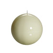 Lumanare decorativa sfera, crem lacuit, 10 cm - SIMONA'S COLLECTION