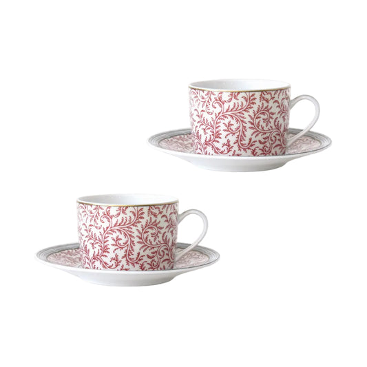 Set 2 cesti pentru ceai si farfurii, Braquenie - BERNARDAUD