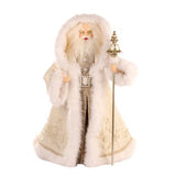 Decoratiune Mos Craciun cu toiag, crem, 66 cm - Simona's Christmas