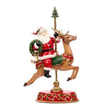 Decoratiune carusel, multicolor, 45.5 cm, Mos Craciun  - Simona's Christmas