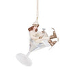 Ornament pentru brad, alb, 13  cm, Christmas Martini - Simona's Christmas