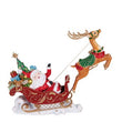 Decoratiune Mos Craciun cu sanie, 52 cm, multicolor, Sleigh  - Simona's Christmas