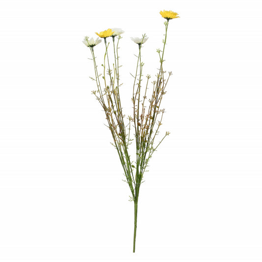 Buchet decorativ margarete, galben-alb, 54 cm, Daisy - SIMONA'S COLLECTION