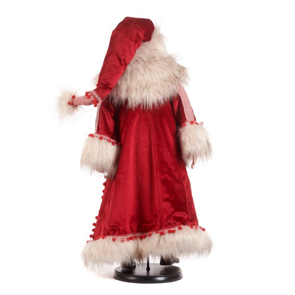 Figurina Mos Craciun Lapland, rosu/alb, 77 cm - SIMONA'S Christmas