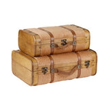 Set 2 decoratiuni valiza, maro, 45 cm, Magic Box - Simona's Christmas