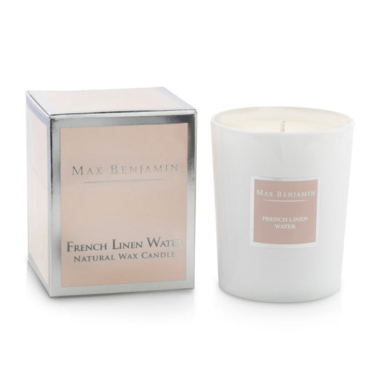 Lumanare parfumata, French Linen Water, 190 gr, colectia Classic - MAX BENJAMIN