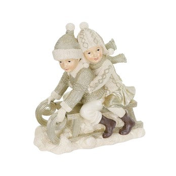 Decoratiune sanie, auriu, 38 cm, Sleigh - Simona's Christmas