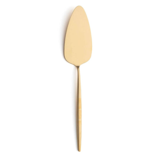 Spatula servire prajituri, placata cu aur 24 k, Moon matte gold - CUTIPOL