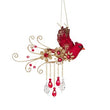 Ornament pentru brad, rosu, 16 cm, Jewel Cardinal - Simona's Christmas