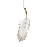 Ornament pentru brad, alb, 16 cm, Feather  - Simona's Christmas