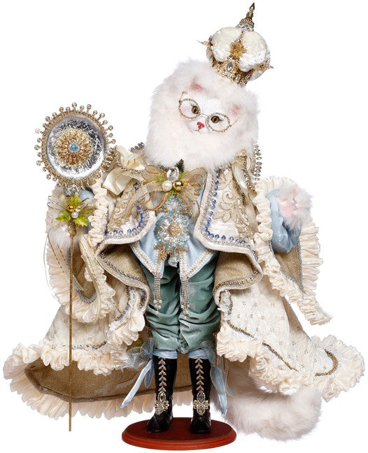 Decoratiune pisica, alb, King - Simona's Christmas