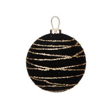 Glob decorativ, negru, 12 cm, Olivier - Simona's Christmas