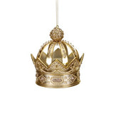 Ornament pentru brad, auriu, 10 cm, Sparkly crown  - Simona's Christmas