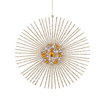 Ornament pentru brad, auriu, 20 cm, Starburst  - Simona's Christmas