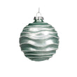 Glob din sticla Ripple, verde menta, 8 cm - SIMONA'S Christmas
