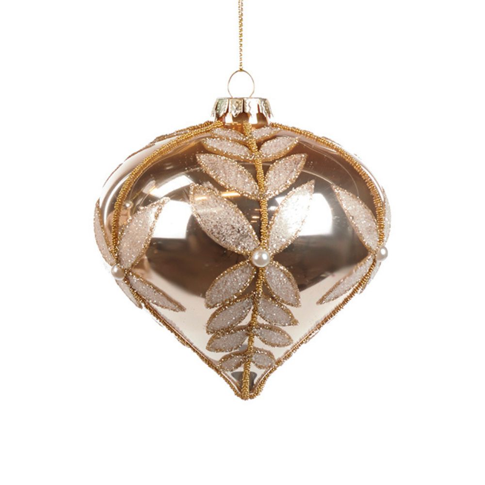 Glob din sticla Vine, auriu, 10 cm - SIMONA'S Christmas