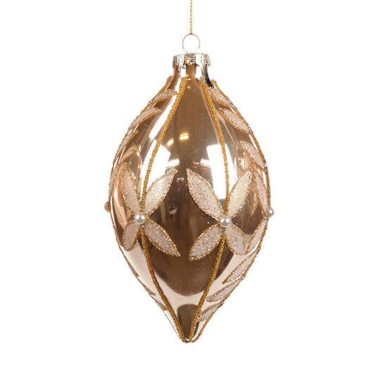 Glob din sticla Vine, auriu, 10 cm - SIMONA'S Christmas