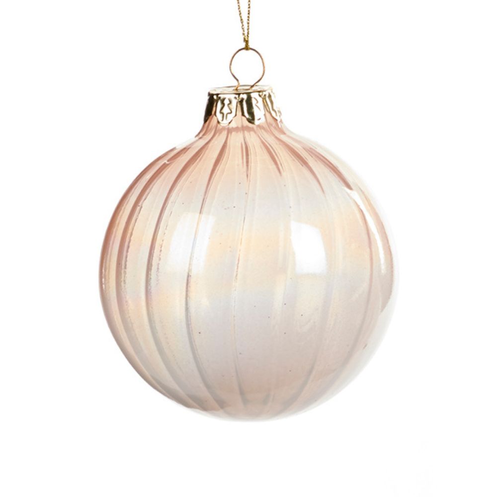 Glob din sticla gradient, roz, 8 cm - SIMONA'S Christmas