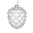 Ornament con inghetat din sticla, alb, 11 cm - SIMONA'S Christmas