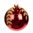 Glob din sticla, rosu, 15 cm, Vine  - Simona's Christmas