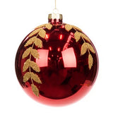 Glob din sticla, rosu, 15 cm, Vine  - Simona's Christmas