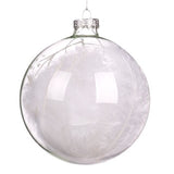 Glob din sticla, alb, 10 cm, Pierre - Simona's Christmas