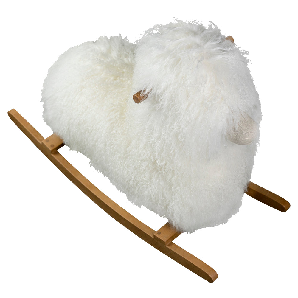 Balansoar cu lana, 75 cm, alb - Simona's Collection