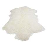 Covoras cu lana, 100 cm, alb - Simona's collection