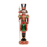 Decoratiune Spargator de nuci cu toiag, rosu, 59 cm - Simona's Christmas