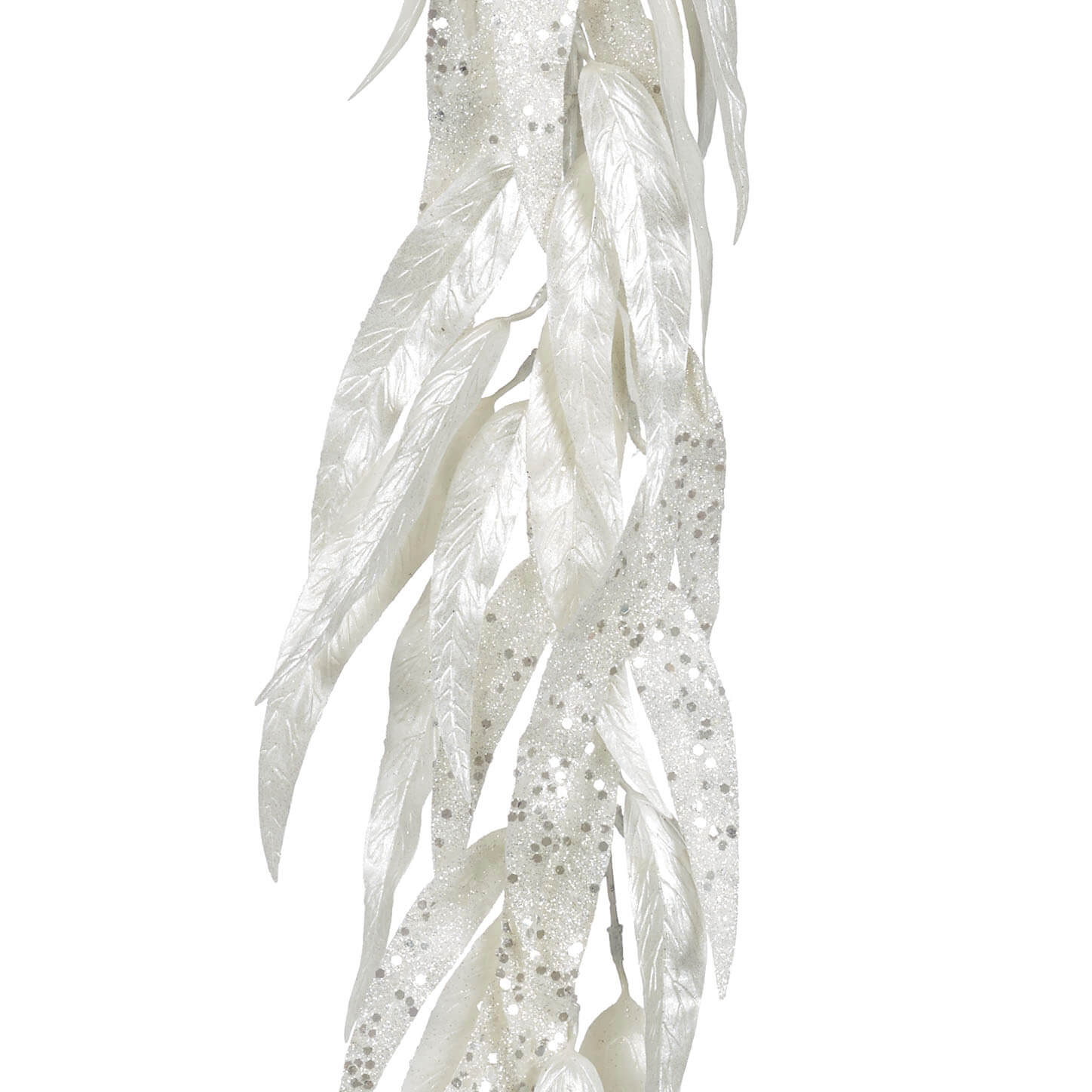 Ghirlanda alba - frunze de eucalipt, 152 cm - SIMONA'S Christmas