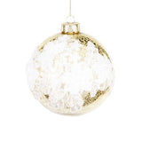 Glob din sticla, alb, 12.5 cm, Marceau  - Simona's Christmas